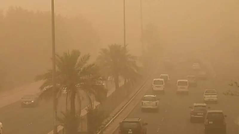 تبيه لمستخدمي طرق المنطقة الشرقية من رياح وأتربة مثارة