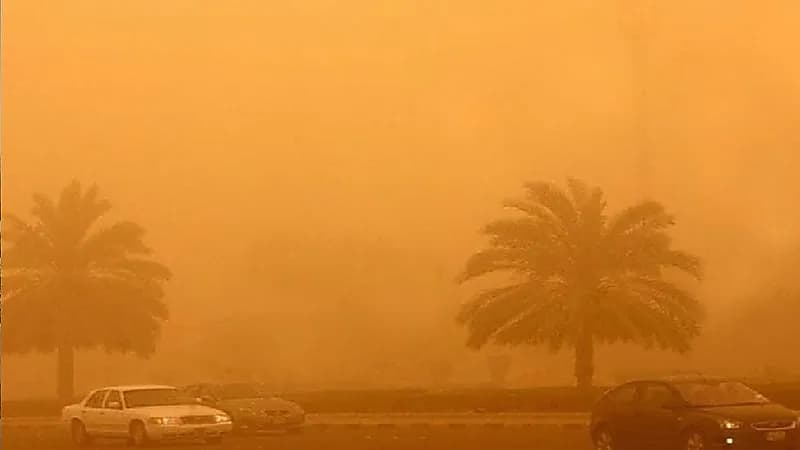 الأرصاد تنبه لعاصفة ترابية محتملة في 9 مناطق