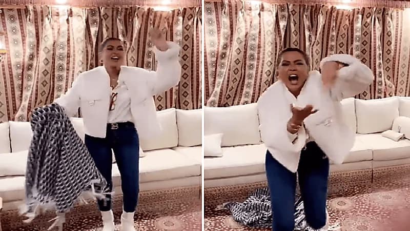 وعد تحتفل بفوز الهلال على طريقتها الخاصة.. فيديو