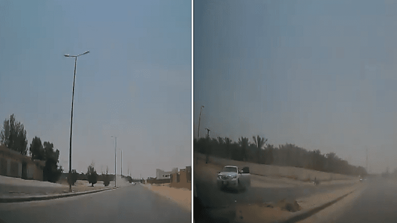 بالفيديو.. تفحيط ينتهي بكارثة وحادث مروع في طريق عام