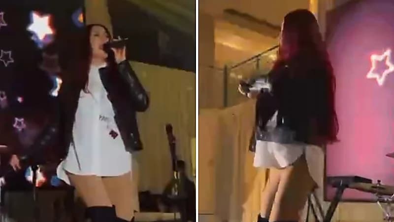 مطربة أوزبكية تحرم من أداء عروضها شهرا بسبب بنطال لحمي (فيديو)