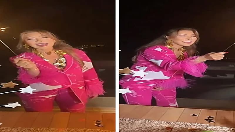 وصلة رقص لنوال الزغبي احتفالا بعيد ميلادها..فيديو