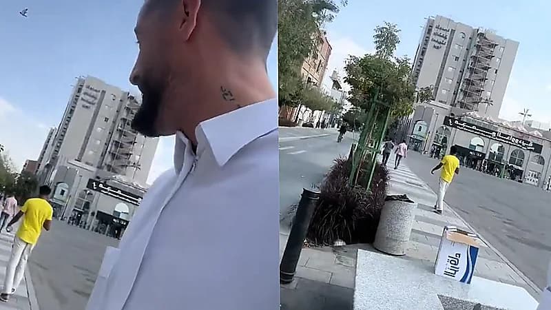 مُقيم بلجيكي يوزع المياه على المارة : السعودية علمتني هذا   .. فيديو