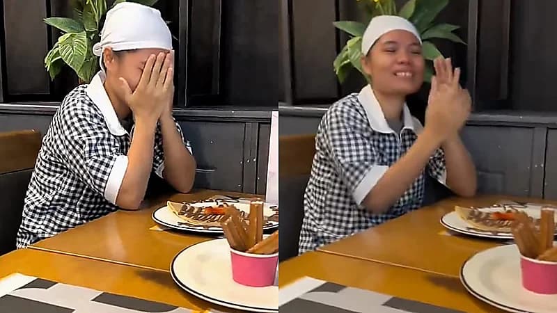 عائلة تفاجئ عاملتها المنزلية بيوم ميلادها   ..  فيديو