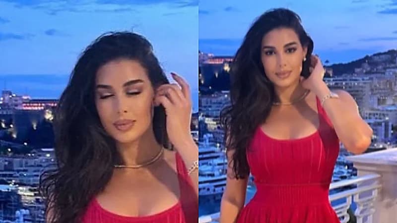 ‎ياسمين صبري تخطف الأنظار بإطلالة جريئة بالأحمر   .. فيديو