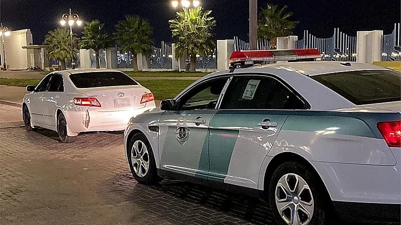 ضبط قائد مركبة ارتكب مخالفة التفحيط بتبوك