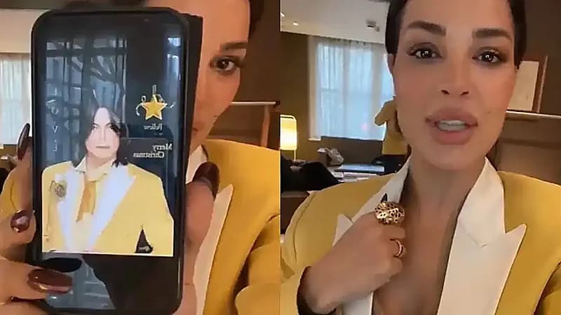 نادين نجيم بعد حصولها علي سترة مايكل جاكسون: أنا أسعد إنسانة ..فيديو