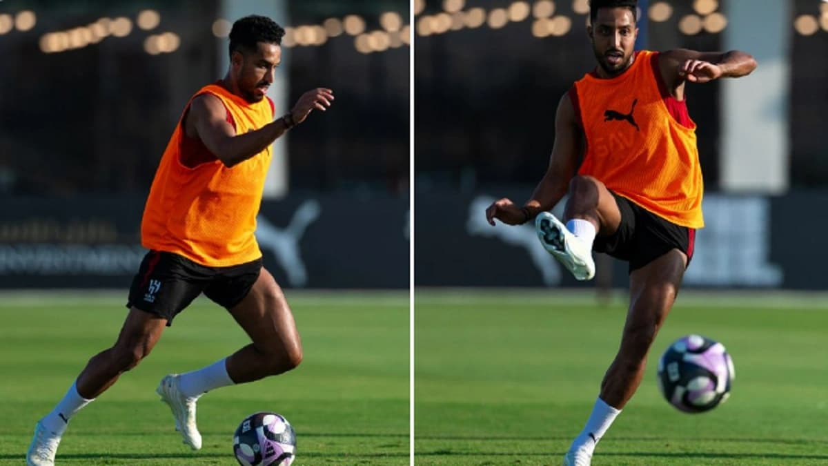 سالم الدوسري يشارك في التدريبات الجماعية