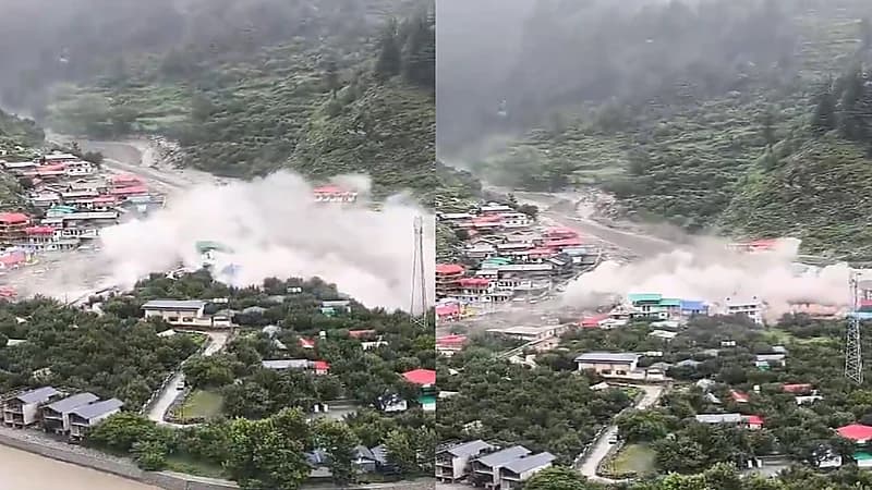 فيضانات مفاجئة تضرب منطقة أوتاركاشي في الهند.. فيديو