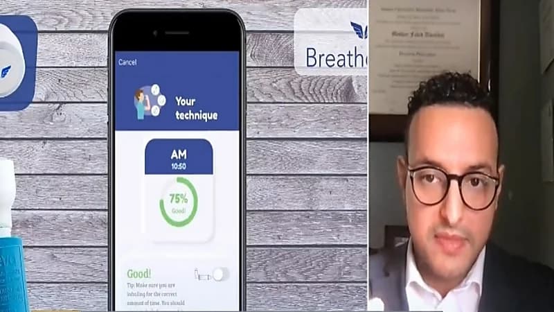بالفيديو.. قصة طبيب ابتكر تقنية جديدة لتحسين استخدام أدوية مرضى الربو