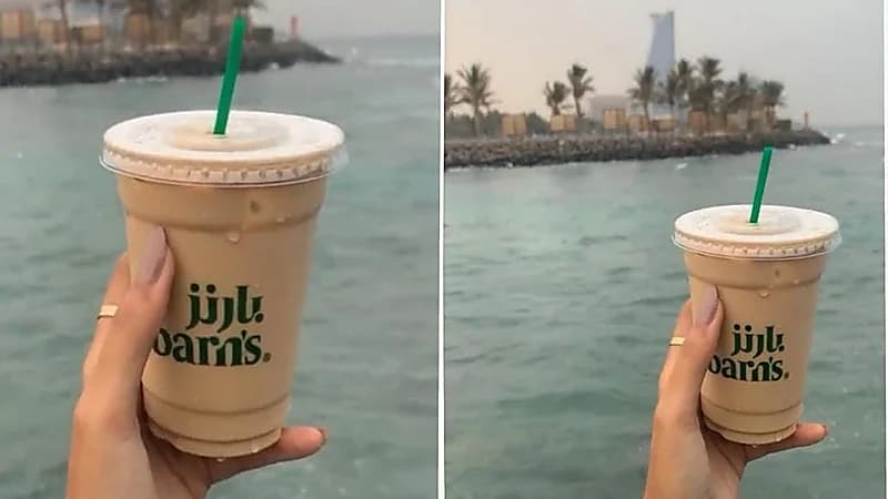 شاهد.. فتاة تستمتع بالأجواء الماطرة على كورنيش جدة بطريقتها الخاصة