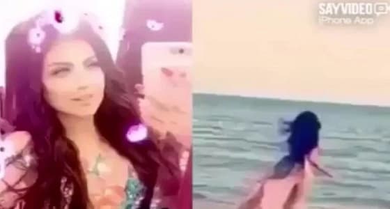 حليمة بولند تثير السخرية بفيديو جديد على البحر