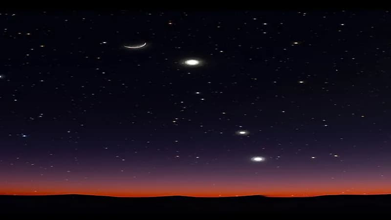 رصد كوكب المشترى في سماء المملكة