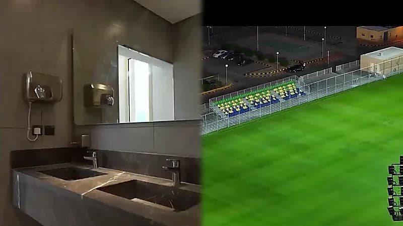 لقطات لأحدث أعمال التطوير في منشأة نادي العروبة.. فيديو