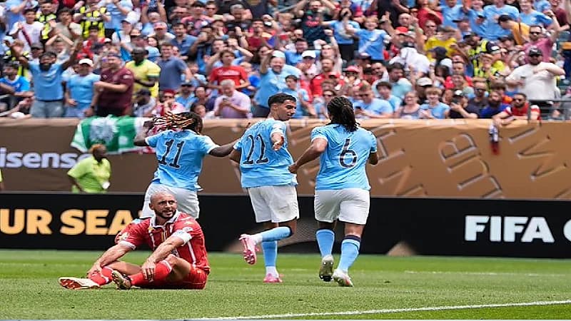 مانشستر سيتي يتغلب على الوداد المغربي بثنائية