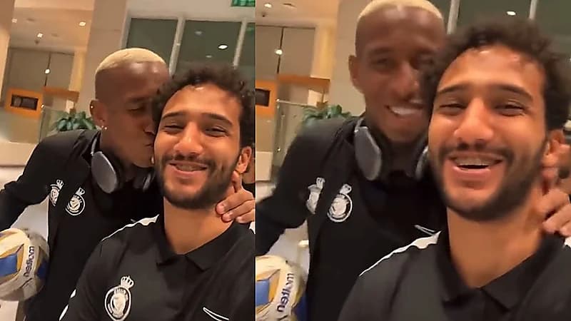 تاليسكا يقبل رأس محمد قاسم ويشاركه فرحة الفوز .. فيديو