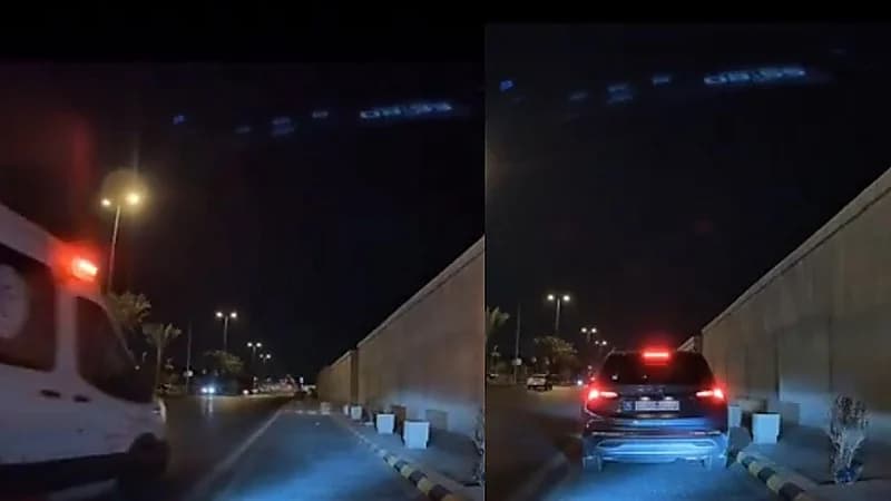 فرق الطوارئ تتدخل خلال دقائق لإنقاذ شاب هبط ضغطه أثناء القيادة.. فيديو