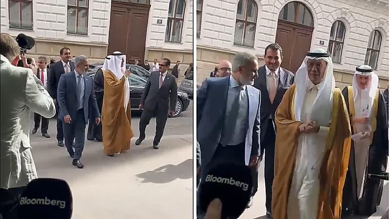 شاهد .. ماذا قال وزير الطاقة للصحفيين أمام مقر اجتماع أوبك بفيينا