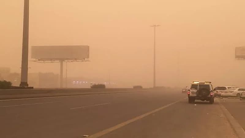 "أمن الطرق" يحذر من أتربة مثارة على طرق نجران