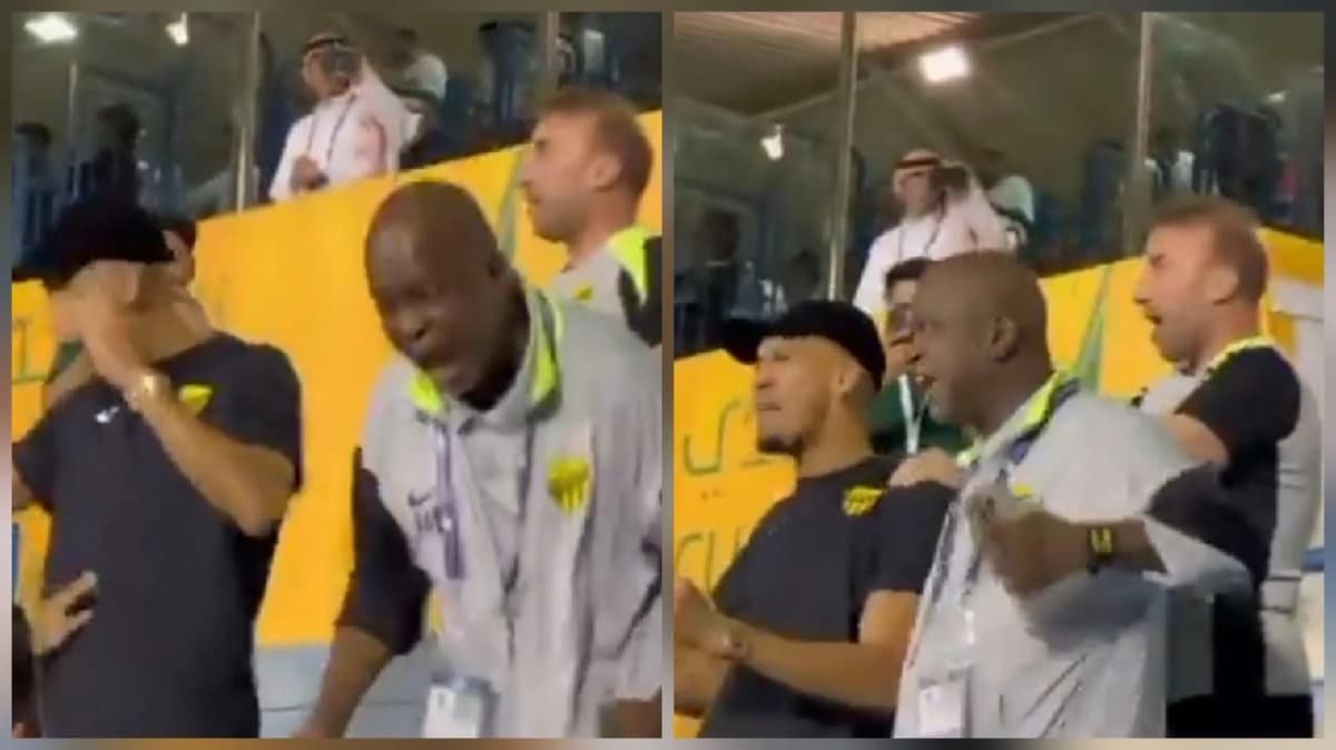 فرحة هستيرية لإدريس وفابينهو بعد عودة الاتحاد.. فيديو