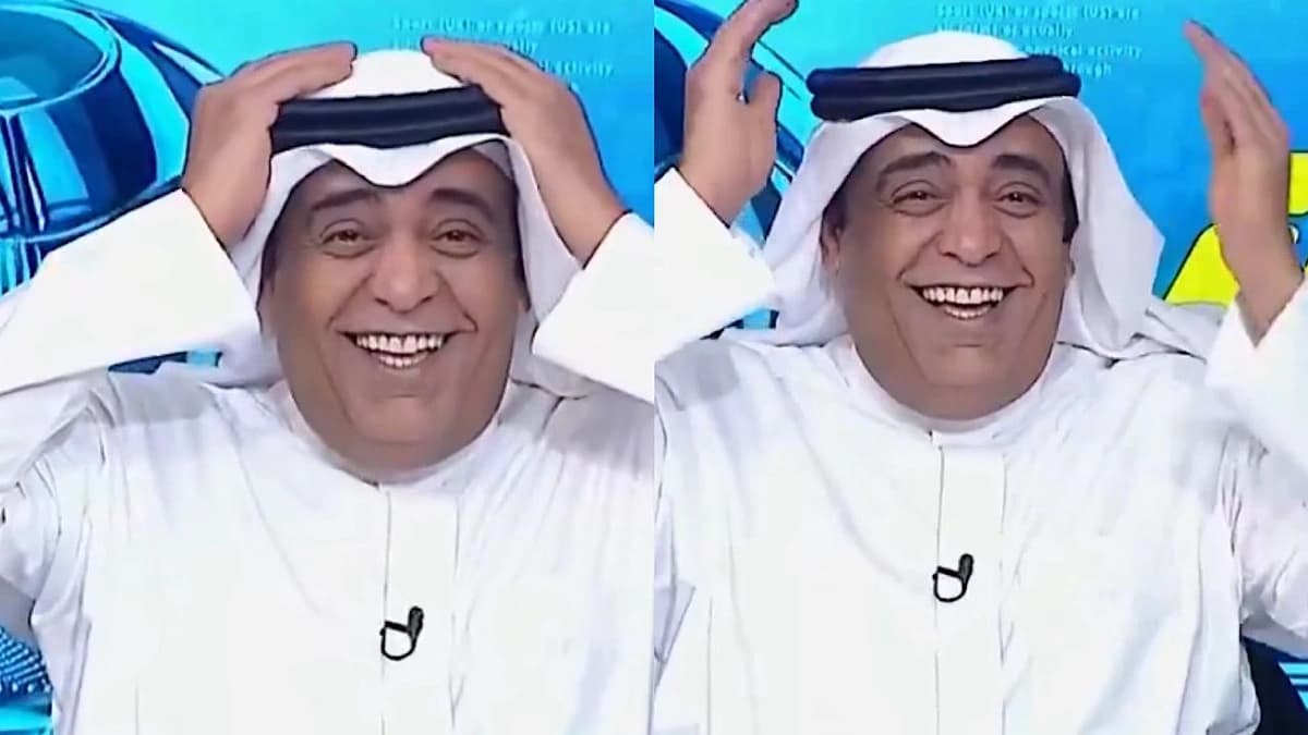 الفراج يعلق ضاحكاً ممسكًا برأسه على تصريح طلال حاجي: القلب اتحاد.. فيديو