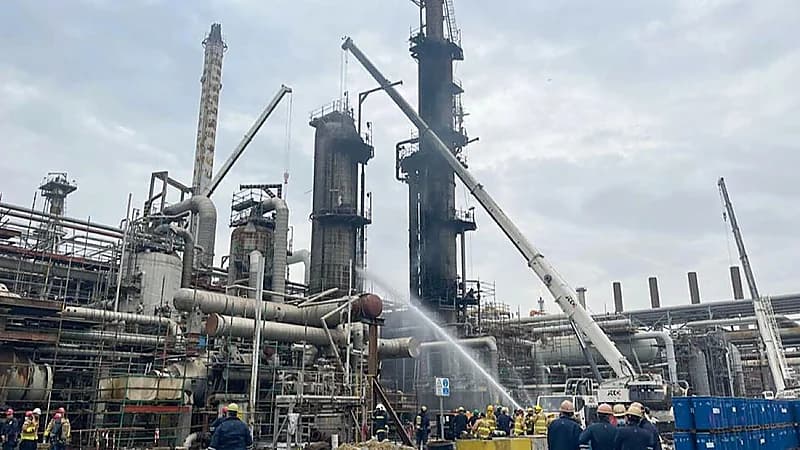 شركة نفط الكويت: نتعامل مع حريق محدود في بئر نفط غرب البلاد