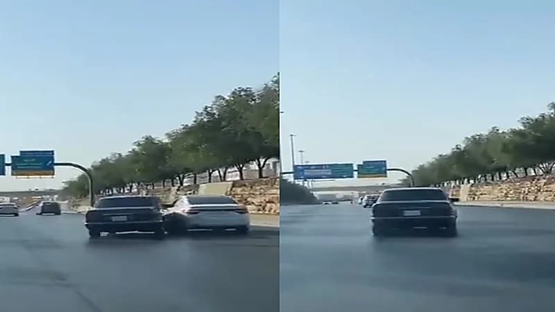 فيديو.. ضبط متهور تعمد صدم مركبة في الرياض