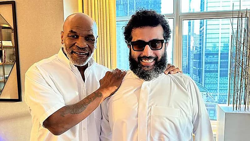 آل الشيخ في أحدث ظهور له مع مايك تايسون : مفاجأة قريبًا