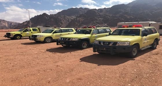 " مدني تبوك " ينفذ خطة مواجهة أخطار الثلوج دون حوادث