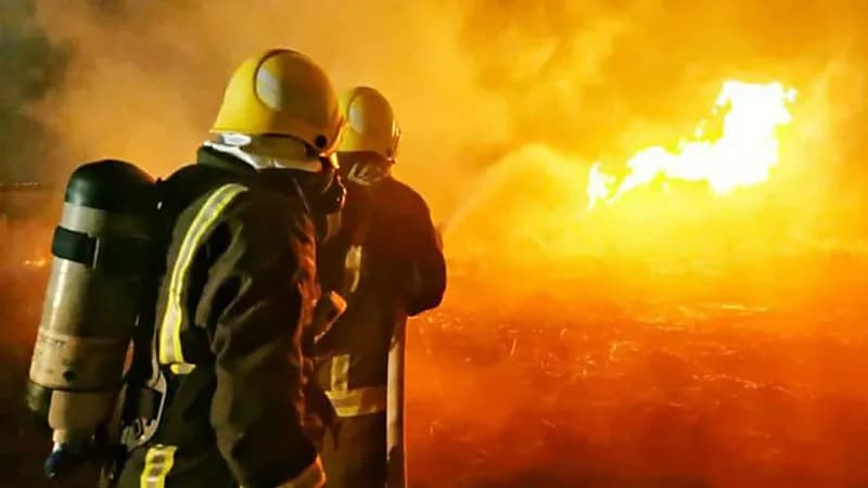 إخماد حريق بمستودع صناعي في عمّان