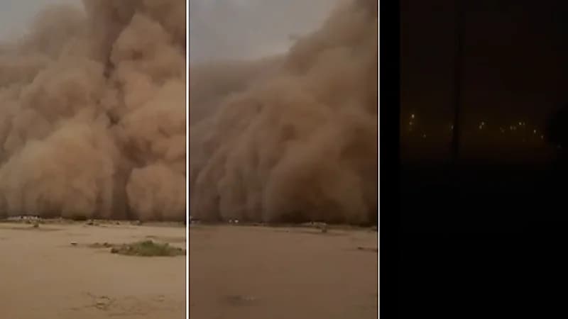 الأرصاد تفسر سبب الجدار الغباري في الرس .. فيديو