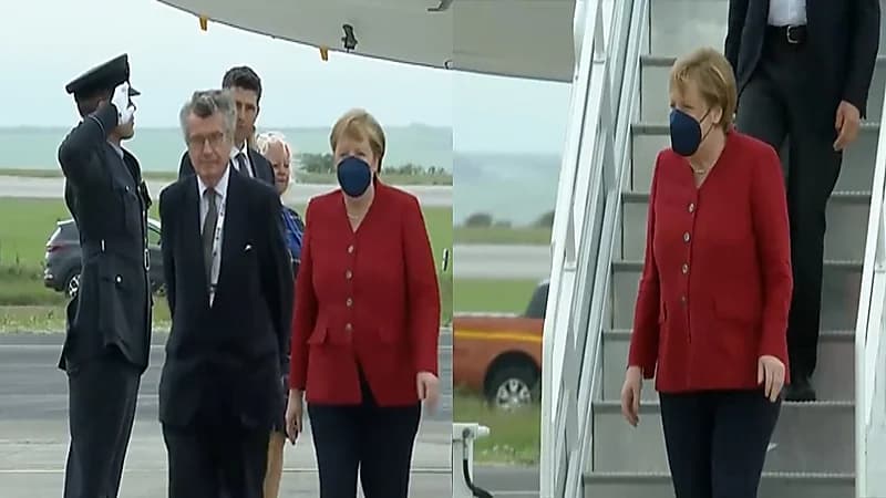 فيديو.. موقف محرج لميركل لحظة وصولها للمشاركة في قمة مجموعة السبع الكبرى