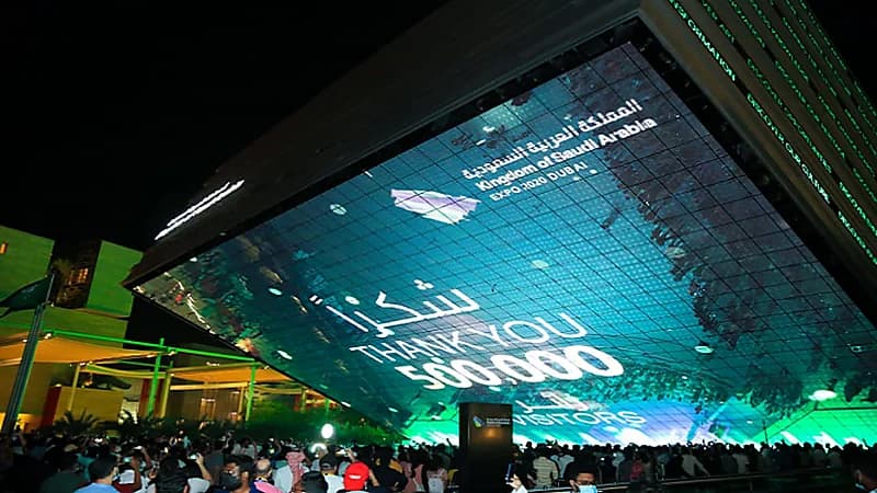 جناح المملكة في "إكسبو 2020 دبي" يستقبل نصف مليون زائرًا