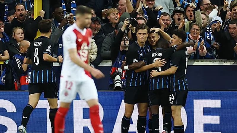 هزيمة مدوية لموناكو أمام كلوب بروج برباعية