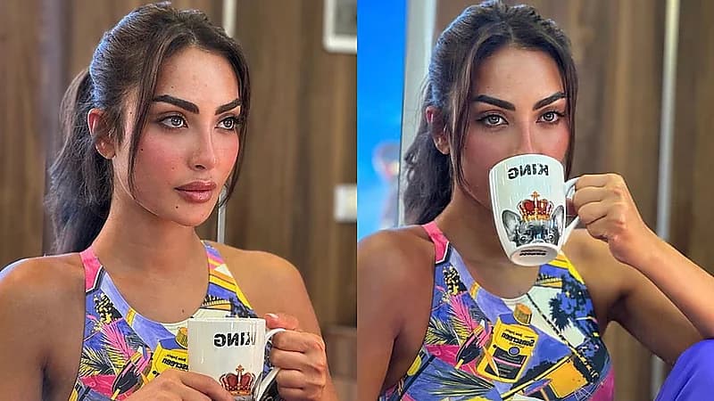 نور الغندور بإطلالة صيفية مثيرة وجمهورها : الله يقرفك لون جسدك مو لون وجهك .. صور