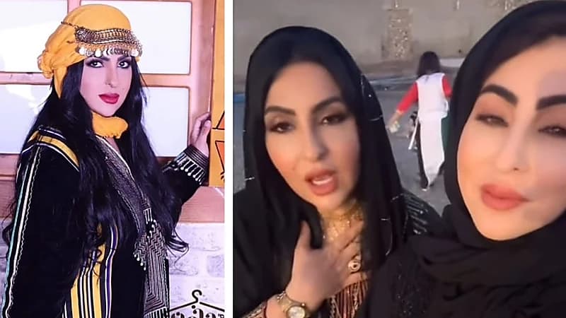 أول ظهور لـ زينب العسكري وشبيهتها .. فيديو