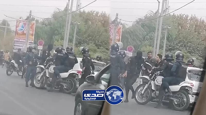 شاهد .. قوات البسيج تتلف المركبات بعد أن فقدت سيطرتها على الشارع الإيراني