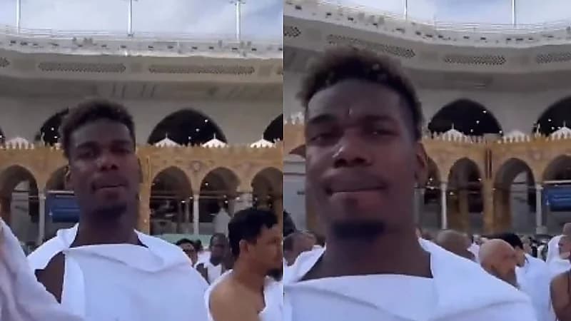 بول بوجبا يؤدي مناسك العمرة .. فيديو