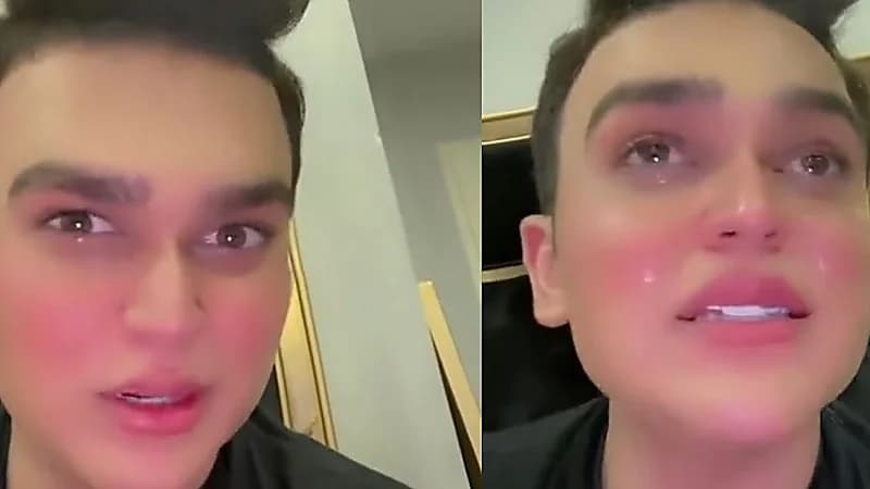 شهاب ملح يبكي بسبب سجن مروة راتب مطالبًا الإفراج عنها .. فيديو