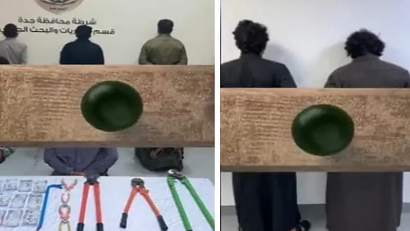 شاهد.. سقوط مجرمين في قبضة رجال الأمن