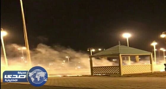 مراهقون يشعلون النار في حديقة بالقنفذة