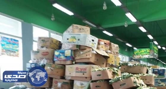 إدارة الأسواق تصادر خضروات مجهولة المصدر بـ " السليمانية "
