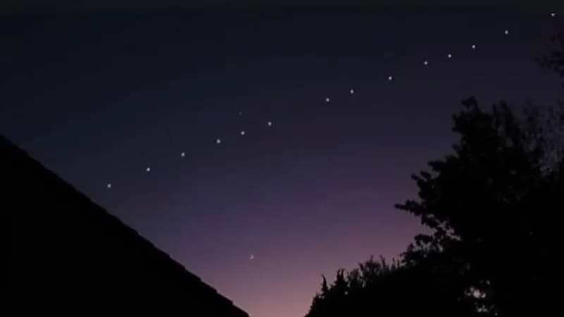 أضواء غامضة تظهر في سماء المملكة