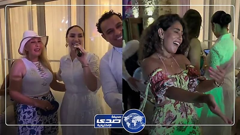 وصلة رقص لـ أيتن عامر  وظهور لافت لنادية الجندي في الساحل الشمالي..فيديو