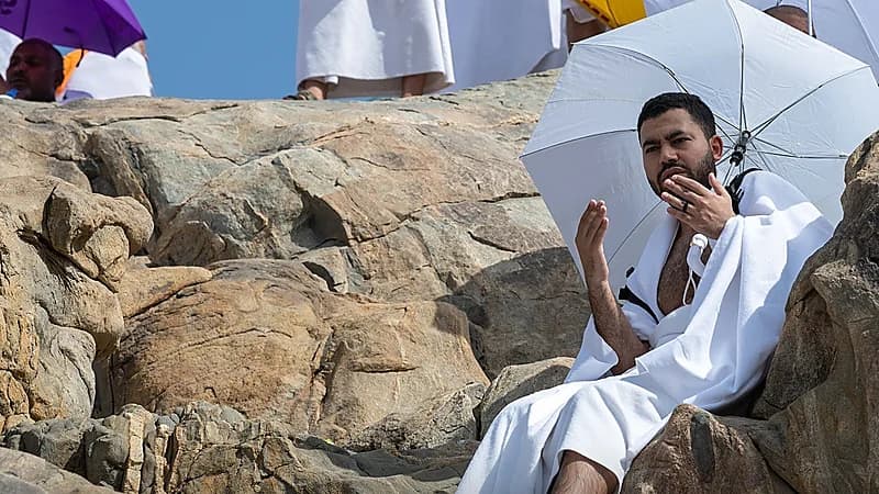 مشعر عرفات يسجل أعلى درجة حرارة بالمشاعر المقدسة