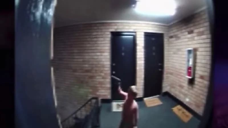 بالفيديو.. طفل رضيع يتجول بمسدس محشو ويسحب الزناد نحو وجهه