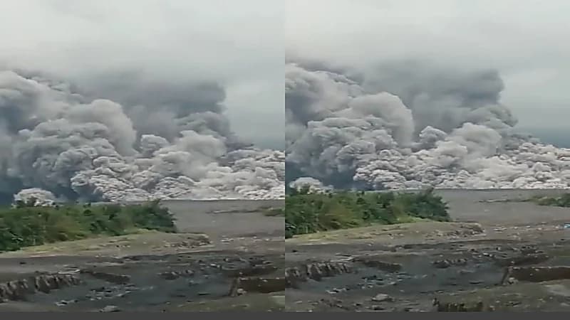 بالفيديو.. ثوران بركان سيميرو بجزيرة جاوة في إندونيسيا