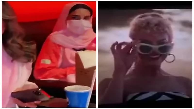 فتيات يتحولن لـ باربي قبل مشاهدة الفيلم بالرياض .. فيديو