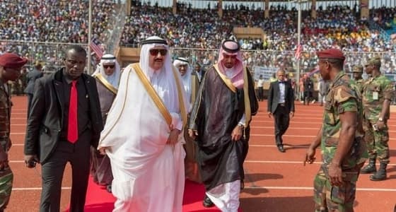 بالصور.. الأمير منصور بن متعب يحضر مراسم تنصيب رئيس جمهورية ليبيريا