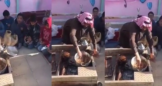 بالفيديو.. معلم ابتدائي يطهي الطعام بنفسه.. مكافأة لطلابه